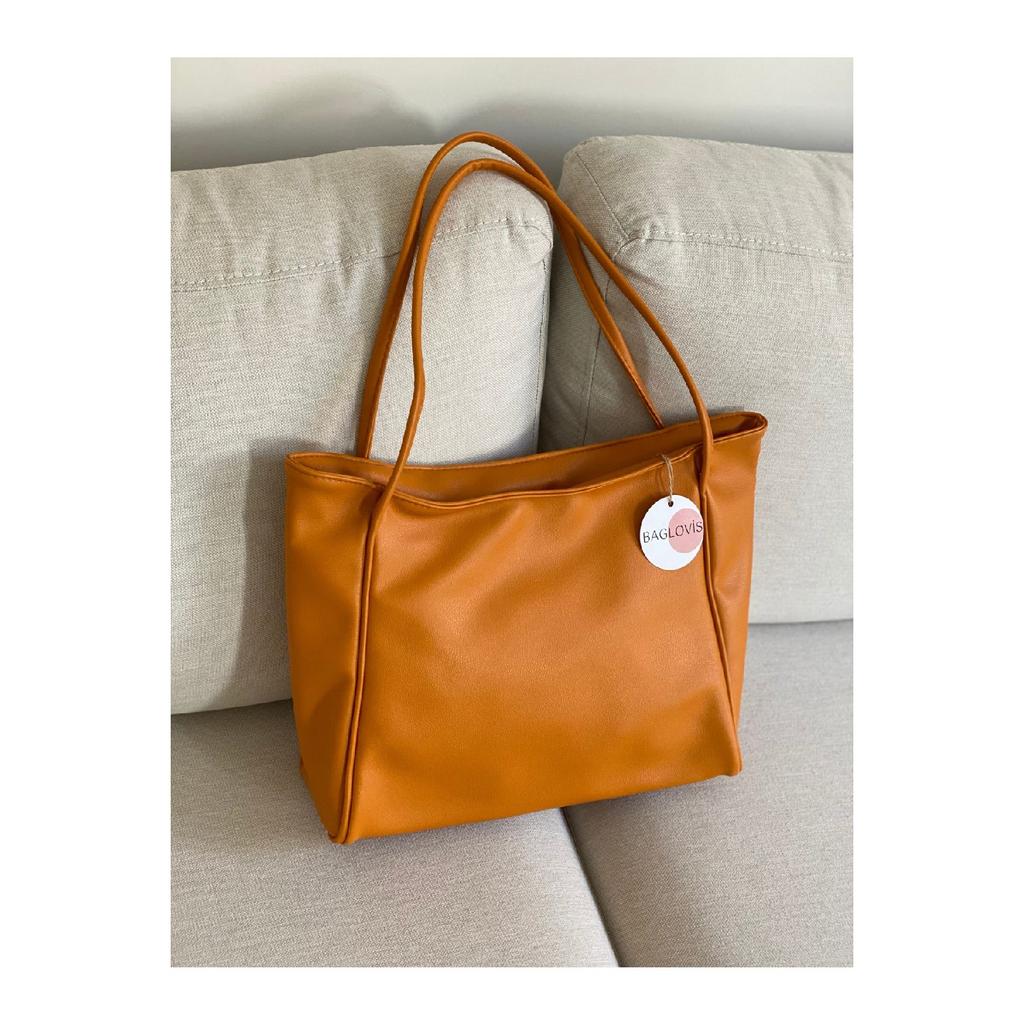 Large Size Soft Leather Women's Bag