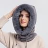 Unisex Winter Face Mask Hat Hooded Knitted Warm Outdoor Ski Windproof Cycling Hat