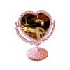 European Retro Style Double-Sided Makeup Mirror - Small Desktop Princess Mirror for Bedroom or Dormitory.