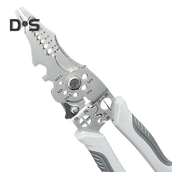 Многофункциональные клещи для зачистки проводов, прочные клещи для зачистки проводов из сплава, щипцы для обжима, эргономичная ручка, портативные клещи для резки кабеля электриков