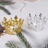 1Pc Mini Crown Cake Topper Pearl Tiara Children Hair Ornaments