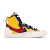 Sacai x Blazer Mid Maize Navy Унисекс Кроссовки Желтый Varsity-Maize Полуночно-синий-Белый-Алый BV0072-700