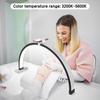 FOSOTO Overseas Warehouse Golden Half Table Moon Video Ring Lash Light UV Nail Lamp for Beauty Nails Photography Photo Lash Bed