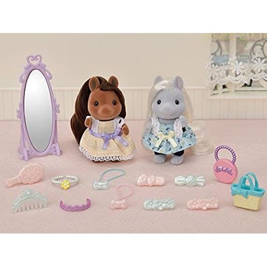 Sylvanian Families Hair Salon Stylish Pony Friends Set F-17 ST Mark Certification 3 years older Toy Dollhouse EPOCH
