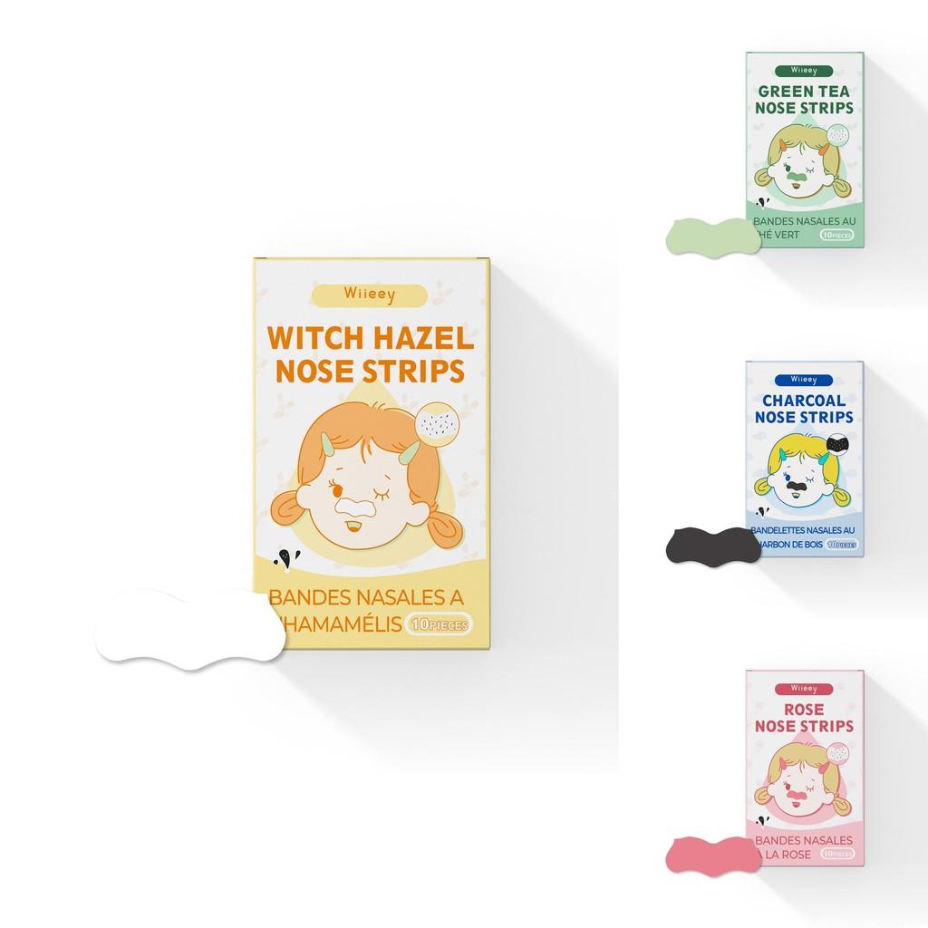 Wiieey Очищающие полоски для пор носа для мягкого увлажнения и ухода 10 штук