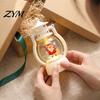 Decorative Holiday Lantern Christmas Night Light, Retro Santa/Snowman/Tree Handheld Oil Lamp with Light Warm LED, Cute Tabletop Decor, Xmas