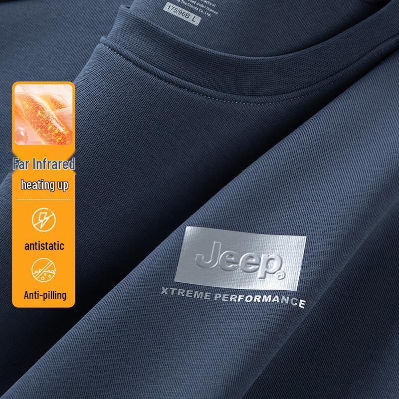 JEEP Men's Thermal Crewneck Sweatshirt