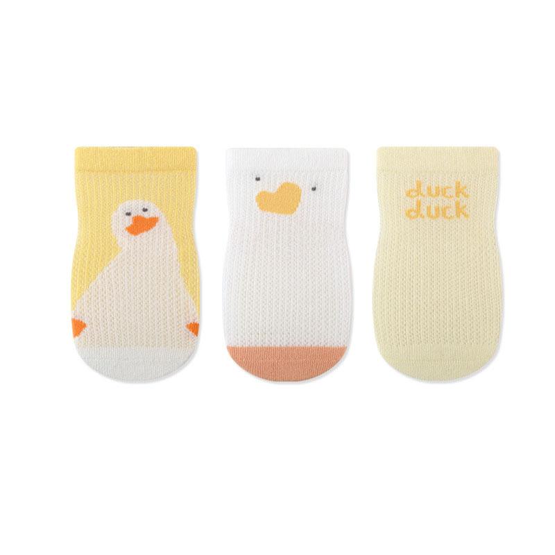 3 пары/лот Новые летние детские носки для девочек Ультратонкие сетчатые носки Мультяшные кролик собака Детские носки для первых шагов