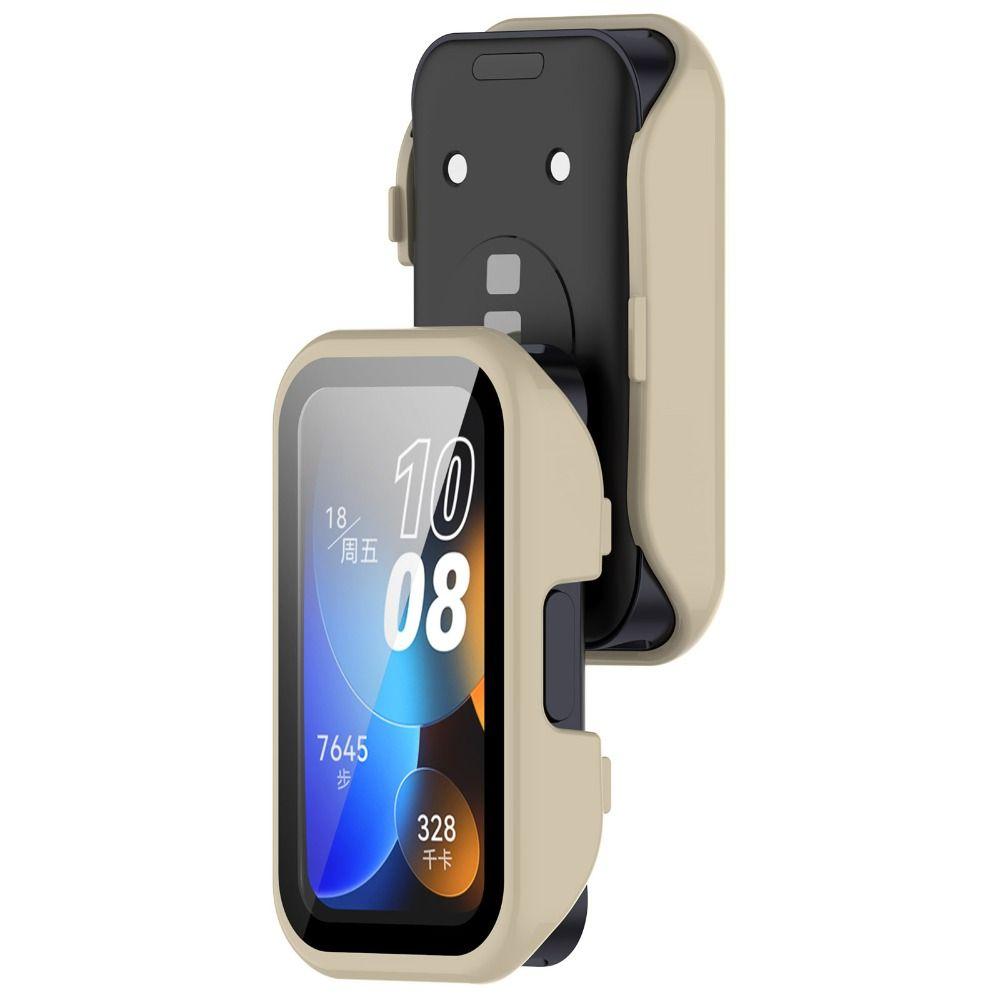 Anti-Scratch Protective Case PC+Tempered Glass Cover Shell Screen Protector for Huawei Band 9 8