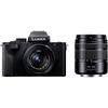 Компактная и легкая беззеркальная камера Panasonic с комплектом объективов Lumix Double Zoom, Черный, DC-G100DW-K