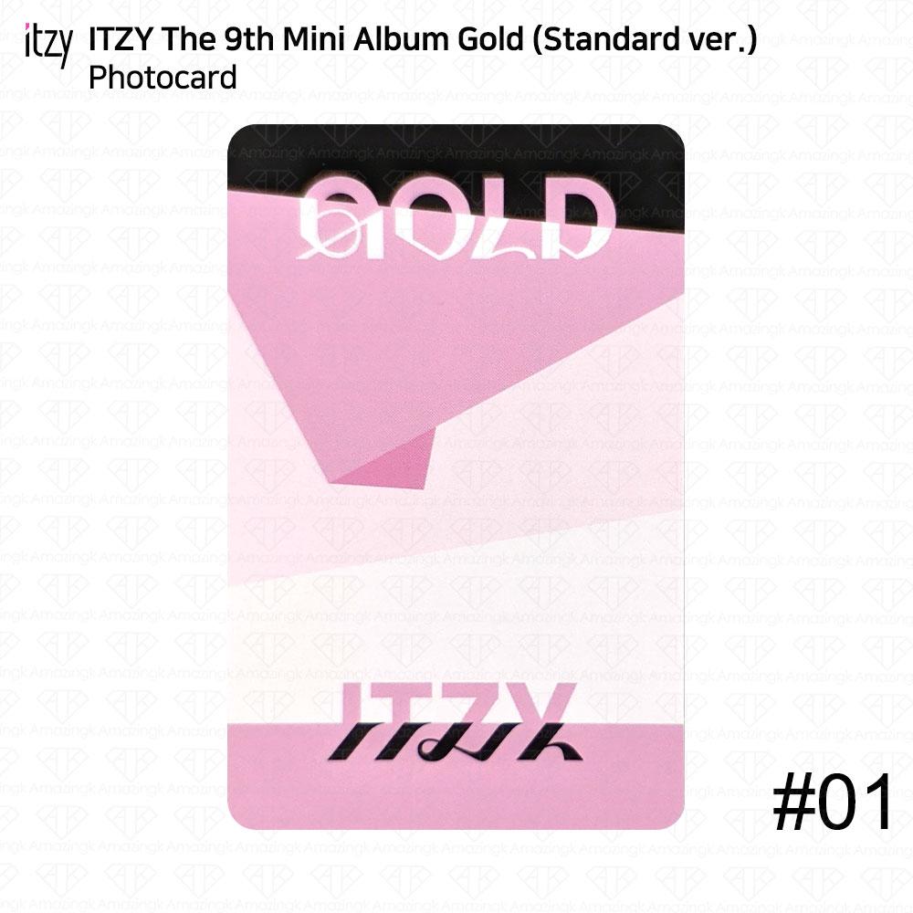 ITZY 9-й мини-альбом gold standard ver официальная фотокарточка открытка постер kpop