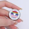 LGBT Enamel Pins Custom You'Re Safe To Be You Around Me Brooches Lapel Badges Rainbow Jewelry Gift for Lover Friends