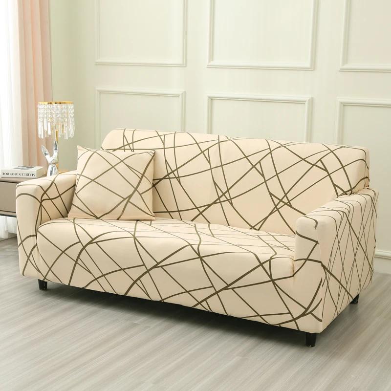 Чехол для дивана LANMOLIFE Stretch Чехлы для диванов с принтом Чехлы для диванов на 1/2/3/4 места Моющиеся чехлы для диванов с подушками Универсальные чехлы для мебели