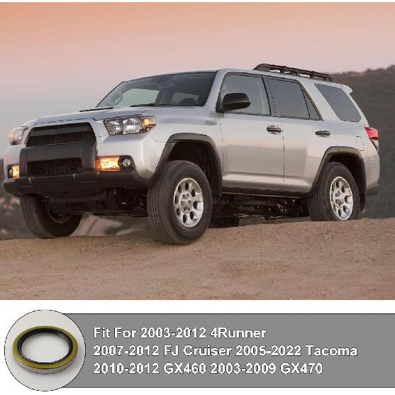 2 Pcs 90310-58003 Rear Axle Shaft Oil Seal Fit for Toyota 2005- Tacoma 2003-2012 4Runner 2007-2012 FJ Cruiser (Left Right Rear)