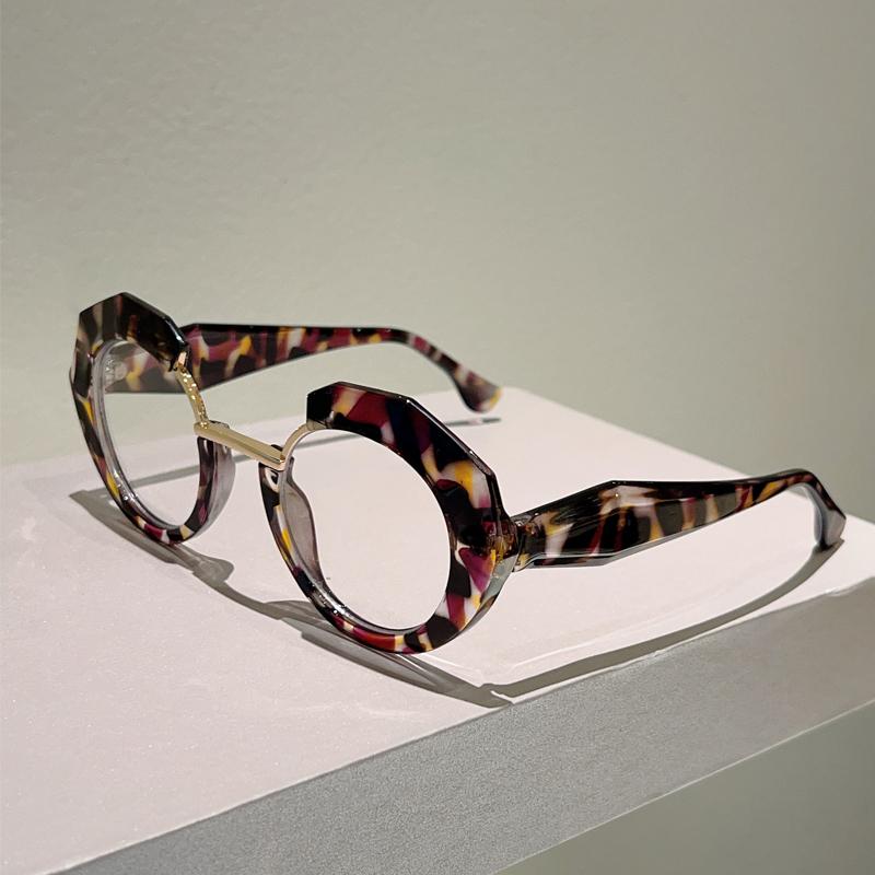 Оверсайз Неправильной Формы Очки Женские Новая Мода Блокирующие Синий Свет Оптические Оправы Модный Дизайн Бренда Декор Очки