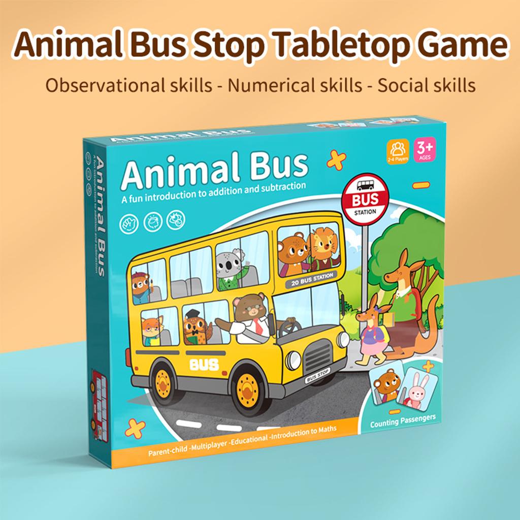 New Bus Stop, Children's Tabletop Game Chess, Puzzle Parent-child Interaction, Early Education Enlightenment Puzzle Toys