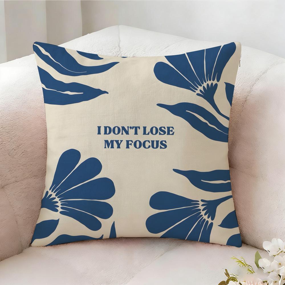 Flower Sentence Sample Motivational Pillow Case Pillowcase Doublesided Printed Sofa Cushion Bedroom Headboard Pillow