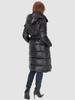 WOMEN' LONG DOWN COAT WITH BELT