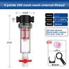 2-in-1 Water Filter Valve 1/2" 3/4" Irrigation Garden Aquarium Pool Sediment Strainer Agricultural Household Use