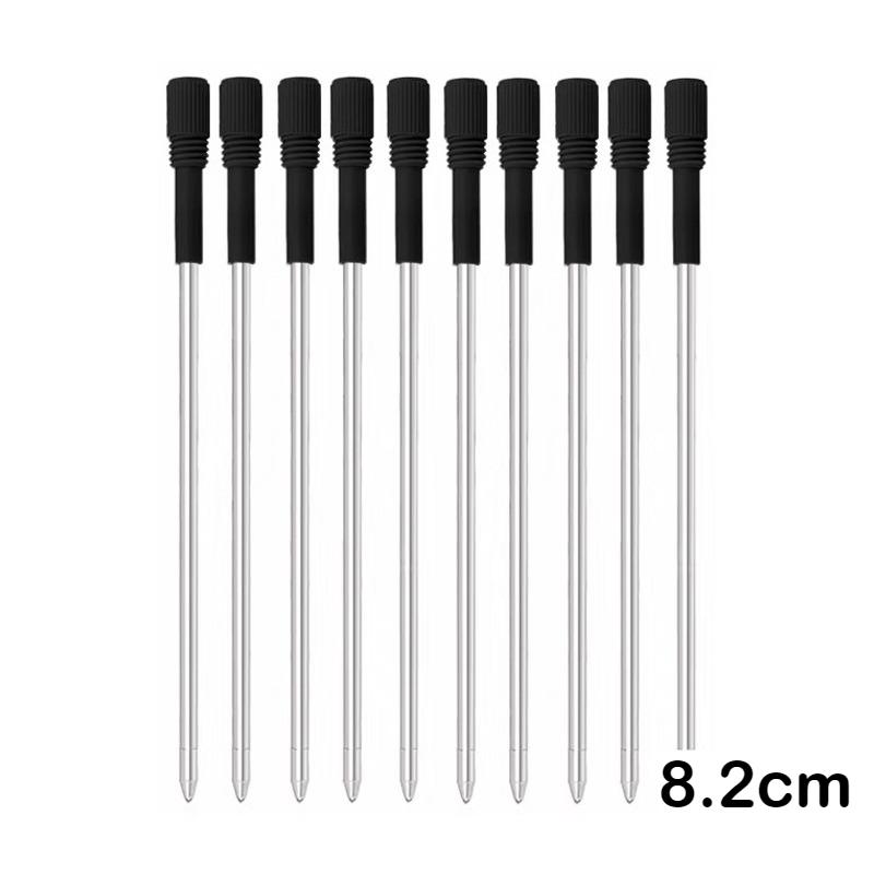 5/10/50 PCS Ballpoint Pen Refills Metal 82mm Pen Refill Black Blue Pen Refills Gifts Office School Supplies Stationery