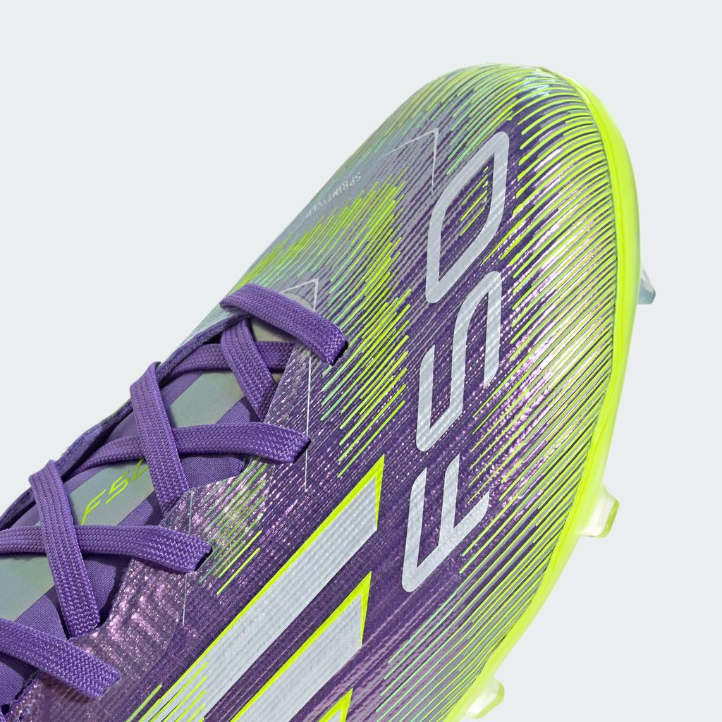 adidas F50 Elite FG Фиолетовый Раш Облачный Белый Яркий Лимон (GS)