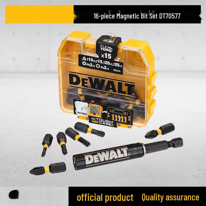 Набор бит для электрической отвертки - Сильно магнитные, Нескользящие, Высокая твердость, Крестовые (Phillips), Шестигранные (Hex), Torx, Вольфрамовая сталь.