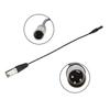 30cm/11.81in Mini XLR 3Pin Male to XLR Male Transfer Cable for Canon Audio Cable Video Recording