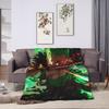 One Roronoa Zoro P-Pieces Blanket  Decorative Flannel Throw Blanket For Couch Bed Super Soft Custom Quality Bedspread Gift
