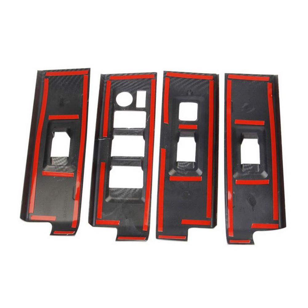 4 шт. Черная накладка на панель переключателя внутреннего стекла автомобиля для Toyota Tundra 2022-2023