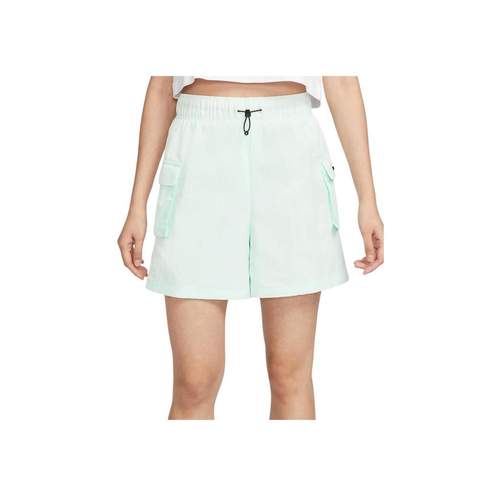 Nike Эластичные тканые спортивные повседневные шорты женские светло-зеленые DM6248-394