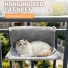 Metal Frame Plush Cat Hammock Comfortable Cat Sleeping Rest Wall Mount Cat Nest  Pet Sleeping