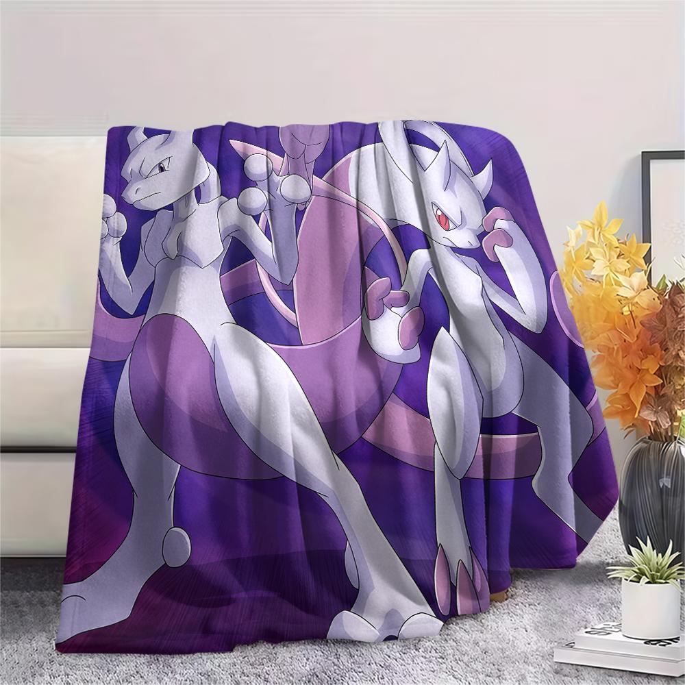mew pattern Flannel Blanket, High quality Comfortable for All Seasons, Home Decor, Warmth and Comfort, Perfect for Gifts.
