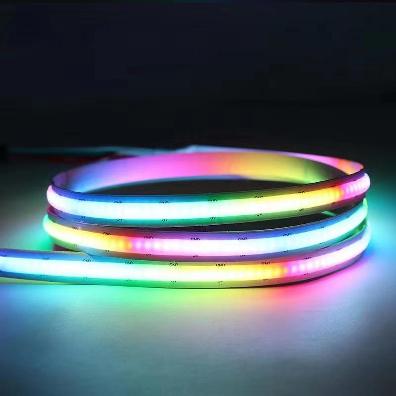 5M WS2811 RGBIC COB адресуемые светодиодные ленты, 160 или 576 светодиодов, DC12V/5V, Dream Color гибкая подсветка телевизора для украшения комнаты на вечеринку