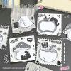 Черные Котята Стикеры-Заметки - Милые Креативные Клейкие Стикеры Неправильной Формы, Многоразовые Мультяшные Стикеры для Студентов и Офисных Сообщений.