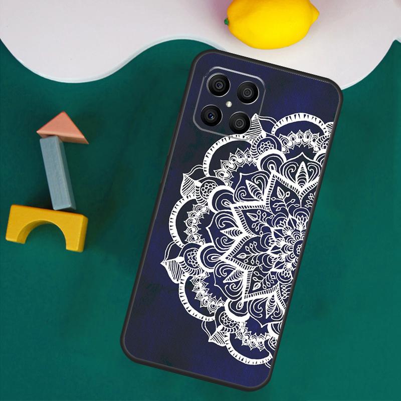 Чехол-мандала с цветком для Honor Magic 7 5 6 Lite Honor 200 Pro 50 70 90 Lite X9a X8a X8 X9 X8b X9c X9b