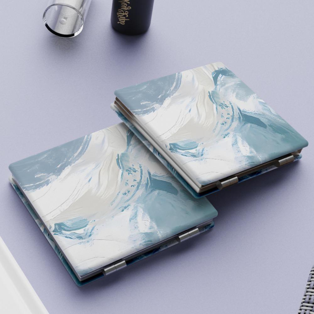 Double-Sided Folding Makeup Mirror Cosmetic Mirror Cute Small Mirror Outdoor