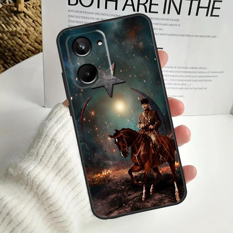 Турция Мустафа Кемаль Ататюрк Для Realme GT6 GT7 15 Pro 10 11 12 13 14 Pro Plus C55 C71 C75 C67 C63 C61 C53 C35 C65 Чехол