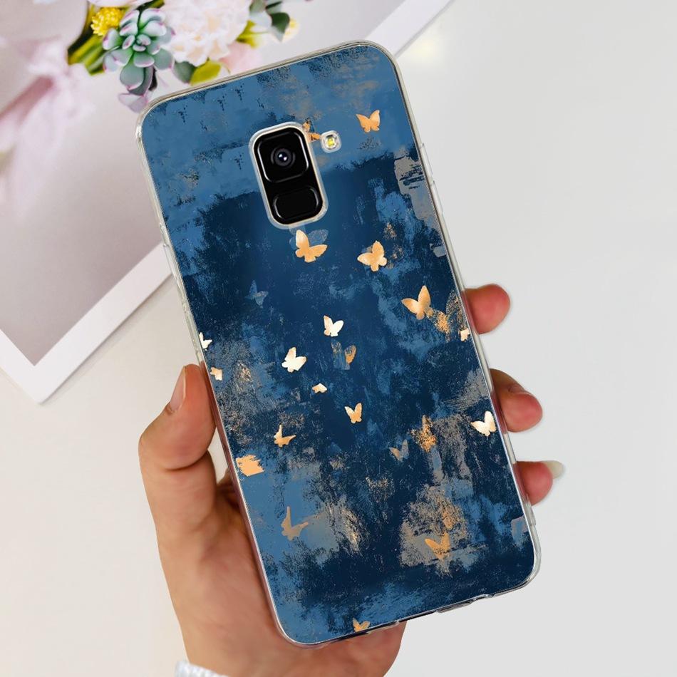 Для Samsung Galaxy A8 (2018) / A8+ (2018) Мягкий силиконовый TPU чехол SM-A730F A530F для Samsung A 8 A8 Plus, милые чехлы с мультяшными пандами