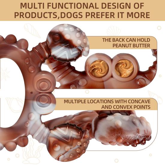 Yousheng Неразрушимая игрушка для собак, агрессивных любителей жевать, жесткая жевательная игрушка со вкусом говядины, нейлоновая игрушка для чистки зубов в форме животных для средних и крупных собак