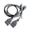 USB-удлинитель: Четырехжильный кабель данных "папа-мама" для подключения USB-накопителя, мыши, клавиатуры, принтера.