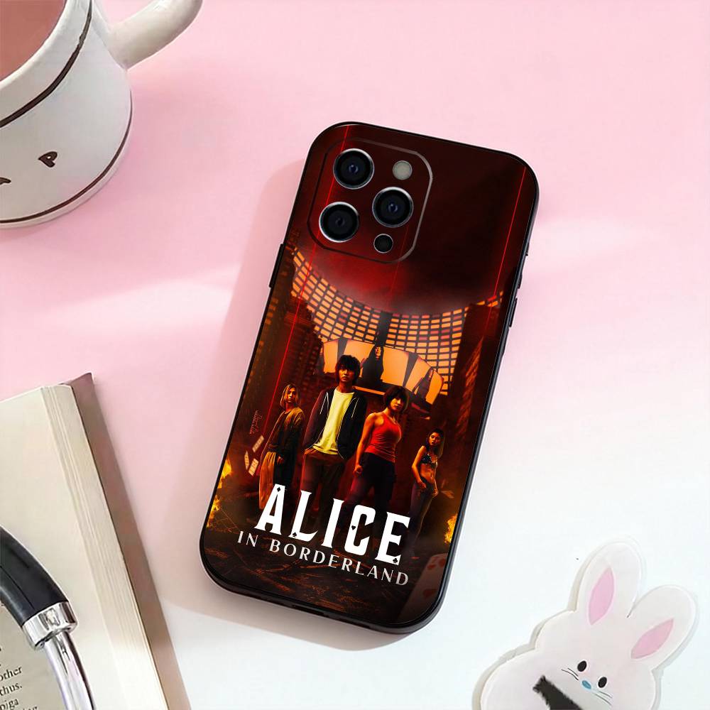 Горячий ТВ-сериал «Алиса в Пограничье» Чехол для телефона для iPhone 17,16,15,14,13,12,11 Plus,Pro,Max,XS Силиконовый Мягкий Чехол