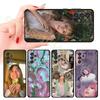 Чехол для телефона S-Suki W-Waterhouse для Samsung Galaxy A13, 21s, 22, 31, 32, 52, 53, 71, 80, A91, Мягкий черный чехол
