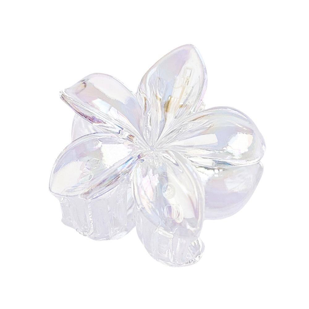 Градиентные заколки для волос Frangipani, прозрачные цветные заколки для волос Plumeria Disk, заколки для волос Shark, стиль Ins Sweet Hair Clip, заколки для волос Flower