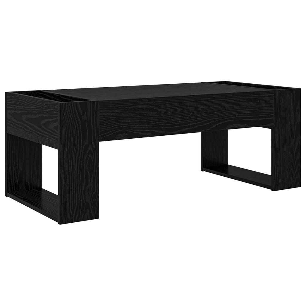 Coffee Table Black Oak Look 110 x 50 x 41 cm Engineered Wood