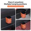 Car Leather Trash Can Hanging Rubbish Storage Box Accessories Car Hub Cap For Mercedes Benz AMG W214 W205 W204 W206 W213 W212 W2