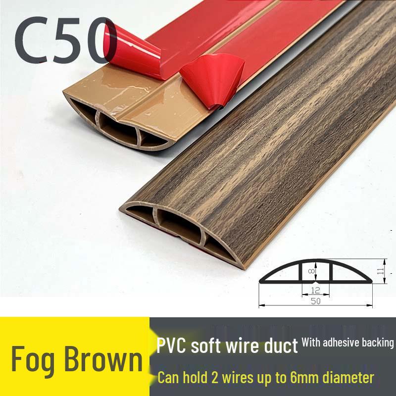 Мягкий ПВХ кабельный канал для пола: Изолированный самоклеящийся канал для прокладки проводов с толстой защитой от наступания