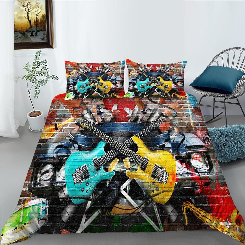 3D модный креативный комплект постельного белья для дома, комплект постельного белья для спальни, одеяло и наволочка, комплект постельного белья, полноразмерный домашний интерьер AU/EU/US