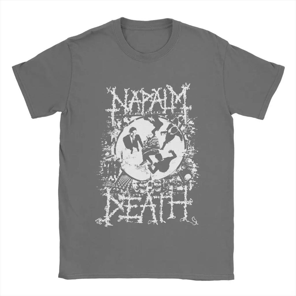 Мужская футболка Napalm Death, хлопковые топы, креативная футболка с коротким рукавом и круглым вырезом, размеры 4XL, 5XL, 6XL, футболки