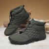 New Winter Cotton Boots Men's Casual Barefoot Cotton Shoes Women's Velvet Thickened Snow Boots Couple Warm Hiking Shoes