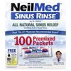 Sinus Rinse, 100% Natural Sinus Relief, Premix 100 Packs